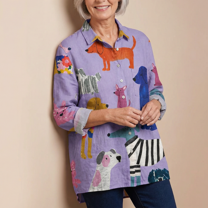 Audrey – Camisa Artistic Button-Up