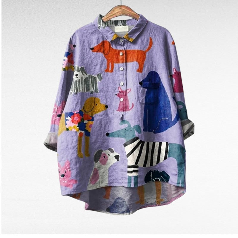 Audrey – Camisa Artistic Button-Up