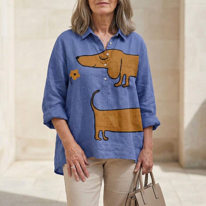 Audrey – Camisa Artistic Button-Up